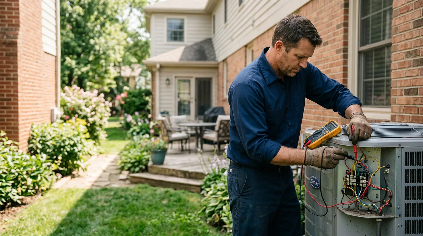 HVAC technician working near Rienzi, MS